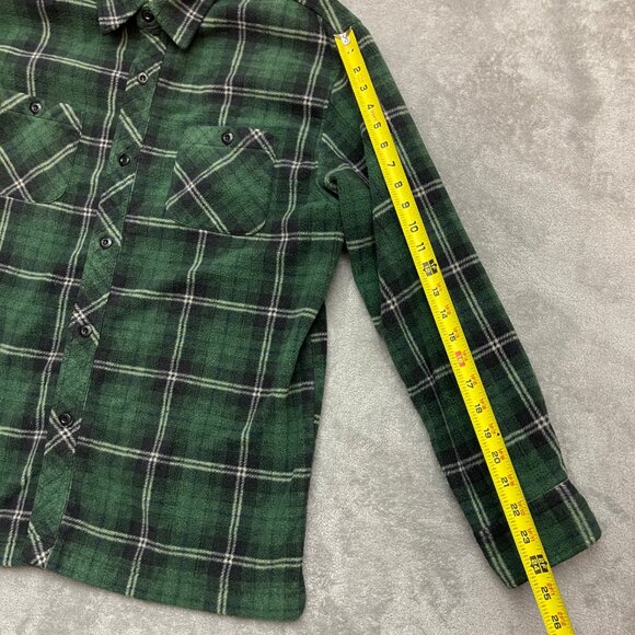 Vintage Irish Setter Red Wings Men XL Green Plaid Heavy Flannel Shirt - Picture 6 of 8